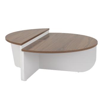 Masă de cafea Orion Walnut White, multicoloră