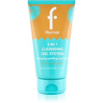 flormar Combination & Oily Skin 3in1 Cleansing Gel gel de curatare 3 in 1 pentru ten gras și mixt 150 ml