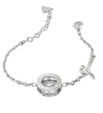 Guess Elegantă brățară din oțel Solitaire JUBB01462JWRHS 17 - 21 cm - L