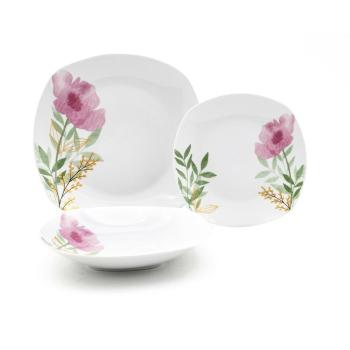 Set de masă Home Elements 18 piese Pink Poppy