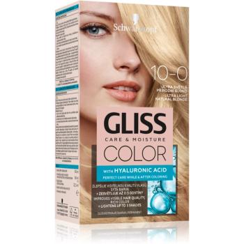 Schwarzkopf Gliss Color Culoare permanenta pentru par culoare 10-0 Ultra Light Natural Blonde 2x60 ml