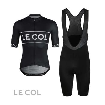 
                         Tricoul și pantaloni scurți de ciclism - LE COLSPORT LOGO + S 
                