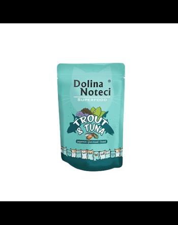 DOLINA NOTECI Superfood hrană umedă pentru pisici, cu păstrăv și ton 85g