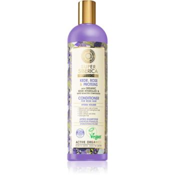 Natura Siberica Kedr, Rose & Protein conditioner pentru volum pentru par deteriorat 400 ml