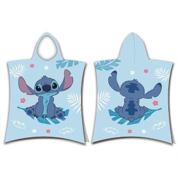 Jerry Fabrics Detské pončo-osuška - Lilo a Stitch - modrá