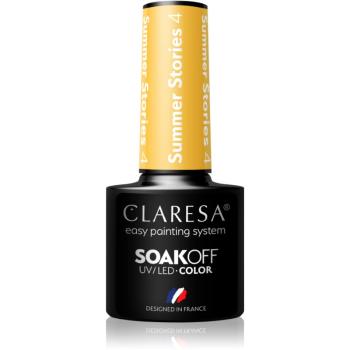 Claresa SoakOff UV/LED Color Summer Stories lac de unghii sub forma de gel culoare 4 5 g