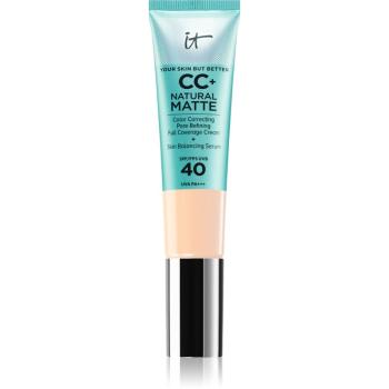 IT Cosmetics Your Skin But Better CC+ Natural Matte machiaj cu efect matifiant SPF 40 pentru femei Fair Beige 32 ml