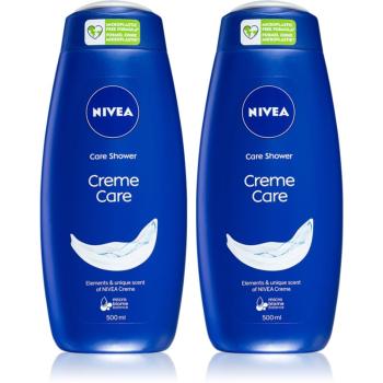 NIVEA Creme Care gel cremos pentru dus ambalaj economic 2 x 500 ml