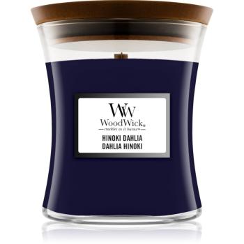 Woodwick Hinoki Dahlia lumânare parfumată 275 g