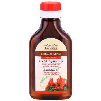 Green Pharmacy Red Peppers Burdock Oil Ulei din brusture pentru stimularea cresterii parului 100 ml