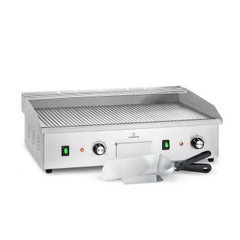 Klarstein Grillmeile 4400, grătar electric, Plancha, 2x2200W, placă de grătar din oțel inoxidabil