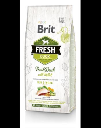 BRIT Fresh Active Run&amp;Work Hrana uscata pentru caini, cu rata si mei 2,5 kg