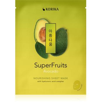 KORIKA SuperFruits Avocado - Nourishing Sheet Mask mască textilă nutritivă Avocado 25 g