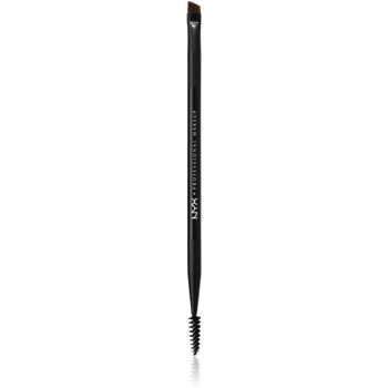 NYX Professional Makeup Pro Dual perie pentru modelarea sprâncenelor 1 buc