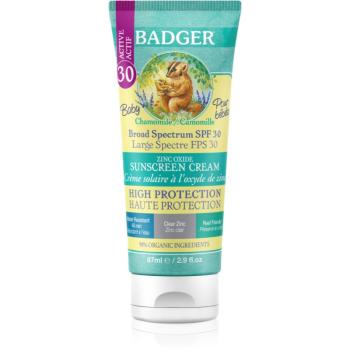 Badger Sun cremă protectoare pentru bebeluși SPF 30 87 ml