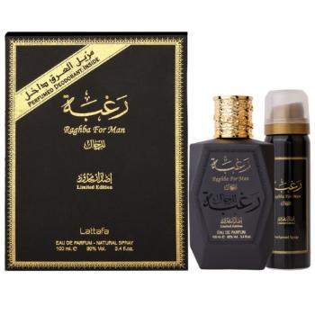 Lattafa Raghba For Men - EDP 100 ml + deodorant spray 50 ml