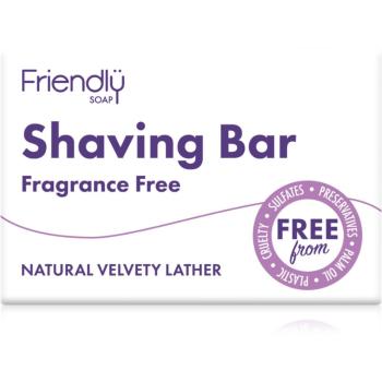 Friendly Soap Shaving Bar Fragrance Free săpun natural pentru ras fără parfum 95 g