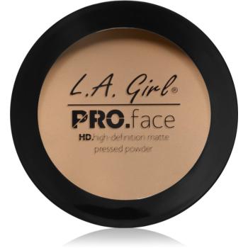 L.A. Girl Cosmetics PRO. Face HD pudra compacta cu efect matifiant culoare Creamy Natural 7 g