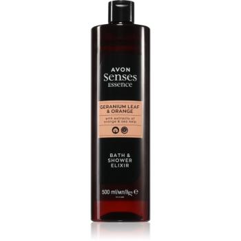 Avon Senses Essence Geranium Leaf & Orange ingredient pentru baie 500 ml