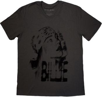 Billie Eilish Tričko Tonal Bandana Photo Unisex Charcoal Grey L