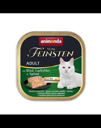 ANIMONDA Vom Feinsten pate vită somon și spanac 100 g