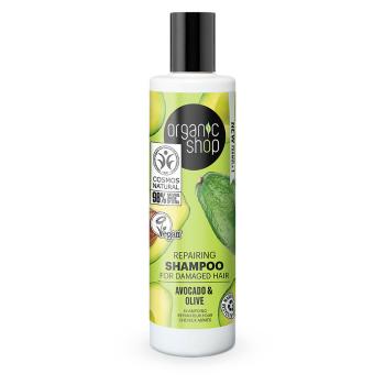 ORGANIC SHOP Šampón pre poškodené vlasy Avokádo a olivy 280 ml