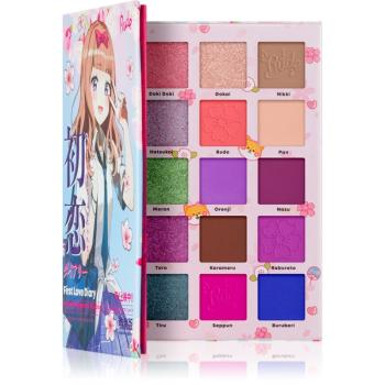 Rude Cosmetics Manga Collection Pigments & Shadows Palette paletă cu farduri de ochi culoare First Love Diary 22 g