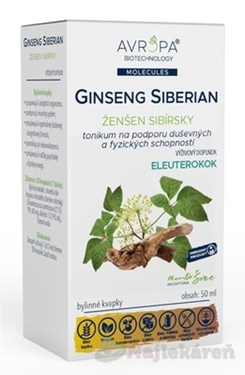 AVROPA Ginseng Siberian bylinné kvapky 50 ml