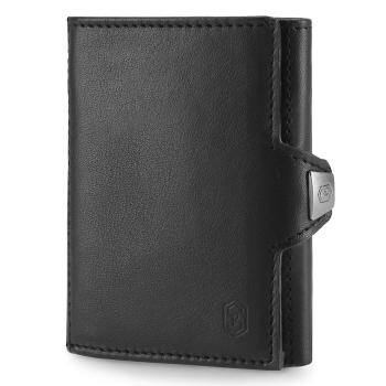 Slimpuro TRYO Slim Wallet 5 carduri pentru monede, 9,2 x 2,2 x 7,5 cm (L x Î x l), protecție RFID