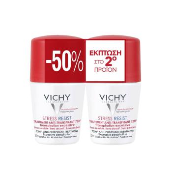 Vichy Set de antiperspirante cu bilă împotriva transpirației excesive 2 x 50 ml