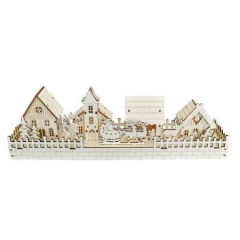 Decor iluminat de Crăciun Snow Village , 40 x 13 x8 cm, LED