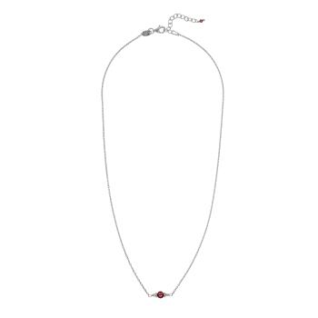 Alisia Colier minimalist din argint cu granat AL4895-Argento-Granato
