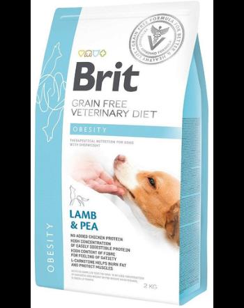 BRIT Veterinary Diets Dog Obesity Dieta veterinara pentru caini supraponderali, cu miel 2 kg