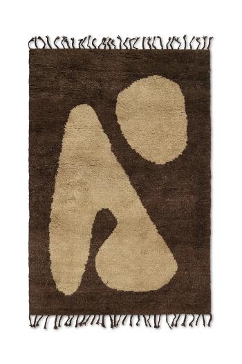 Vlnený koberec ferm LIVING Abstract Rug viac farieb