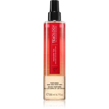 Teaology Body Mist Red Passion Tea spray pentru corp, cu parfum de fructe exotice ceai frunze 200 ml