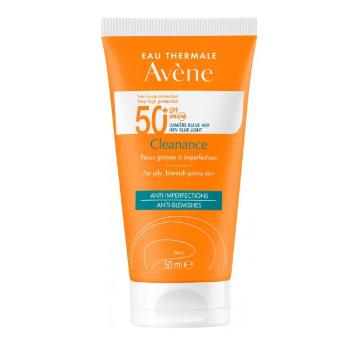 Avène Protecție solara matifiantă pentru ten normal spre gras SPF 50+ Cleanance 50 ml