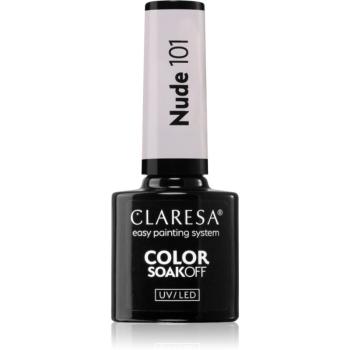 Claresa SoakOff UV/LED Color Nude lac de unghii sub forma de gel culoare 101 5 g