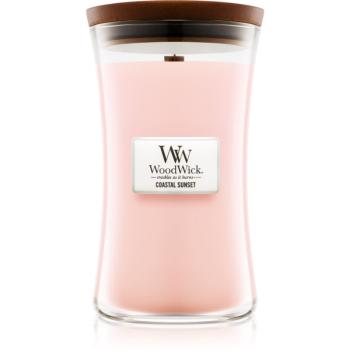 Woodwick Coastal Sunset lumânare parfumată cu fitil din lemn 609.5 g