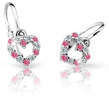 Cutie Jewellery Cercei pentru copii din aur alb C2157-10-X-2 fucsia