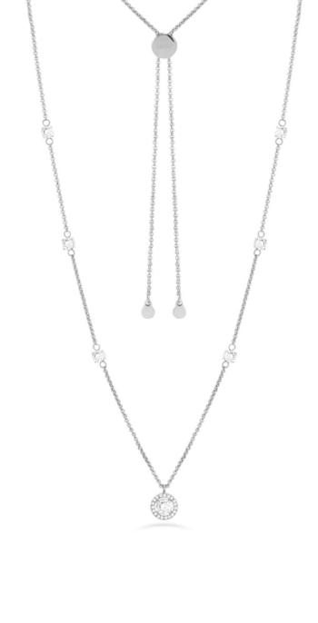 Liu Jo Colier elegant din oțel, decorat cu zirconii cubice strălucitoare Essential LJ2259