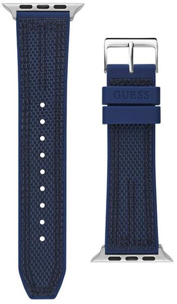 Guess Curea din silicon pentru Apple Watch (42 - 45 mm) - Blue CS3003S3