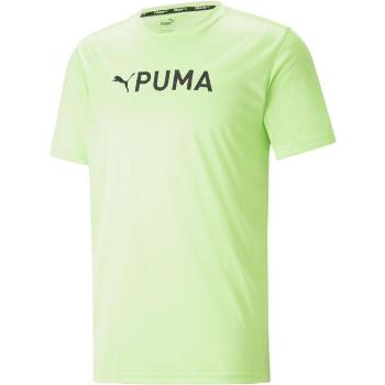 Puma FIT LOGO TEE - CF GRAPHIC Férfi edzőpóló, világoszöld, méret