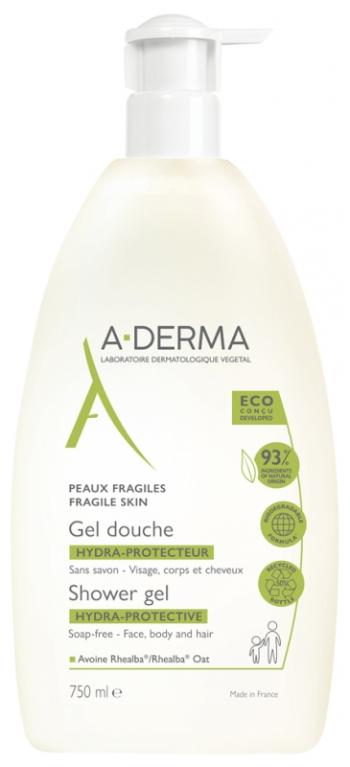 A-DERMA Gel de duș hidratant (Hydra-Protective Shower Gel) 750 ml