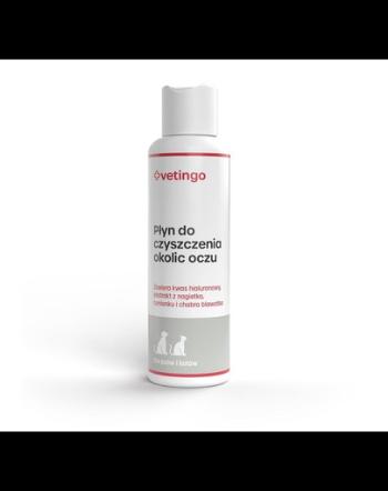 VETINGO Solutie curatare ochi caini si pisici 100 ml