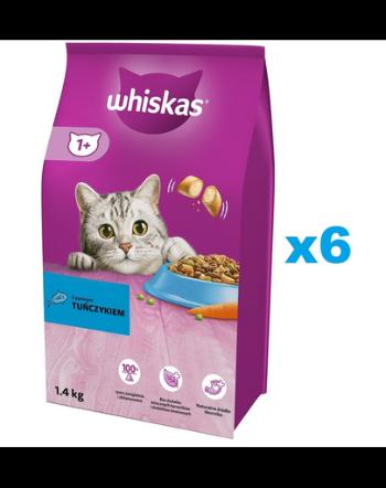 WHISKAS Adult 6x1,4 kg hrana cu ton pentru pisica adulta