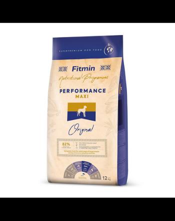 FITMIN dog maxi performance, Mancare pentru caini de talie mare foarte activi 12 kg