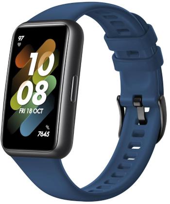 Szíj FIXED Silicone Strap Huawei Band 7 - kék