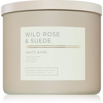 Bath & Body Works Wild Rose & Suede lumânare parfumată 411 g