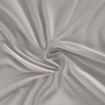 Cearșaf Kvalitex Satin cu bandă elastică gri deschis, gri deschis, 100 x 200 cm