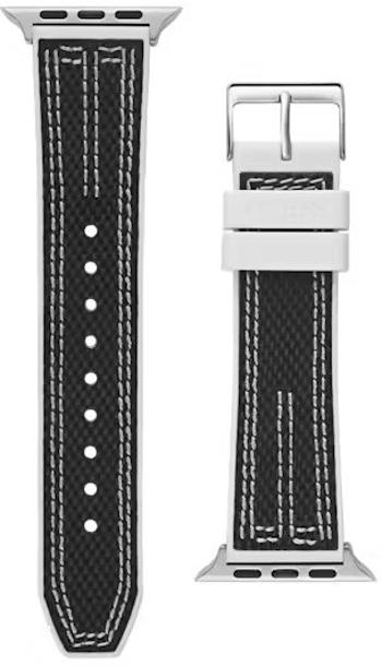 Guess Curea din silicon pentru Apple Watch (42 - 45mm) - Black CS3003S1